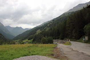 weit unten, Blick ins Valle del Messi talaufwärts