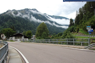 der Torrente Noce bei Fucine, Blick flussaufwärts …