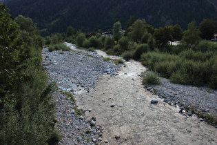 die Sarca zwischen Carisolo und Pinzolo, Blick flussabwärts …