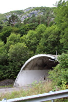 unteres Portal des oberen Tunnels …