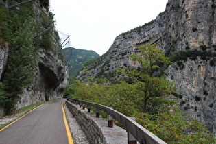 … und Blick zurück in den Canyon di Limarò