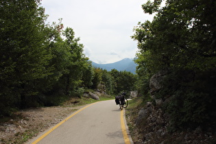 Sattelpunkt in der Marocche di Dro, Blick nach Süden …