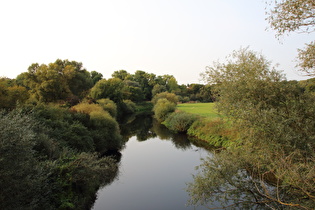 die Leine, Blick flussaufwärts …