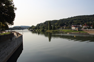 … Blick flussaufwärts …