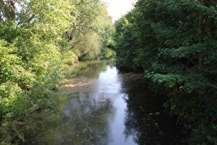 die Fluthamel, Blick flussaufwärts …