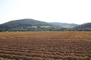 … Blick zum Burgberg …