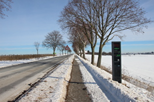 übersichtliches Fahrradverkehraufkommen an diesem Tag