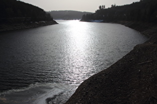 Okerstausee, Blick zur Weißwasserbrücke …