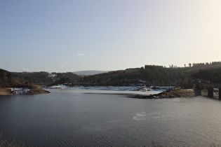 Blick über den Okerstausee zur Wolfswarte