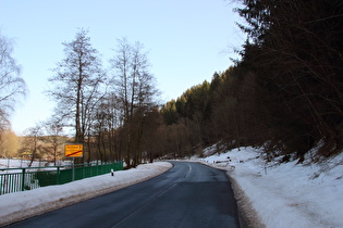 Altenau, östlicher Ortsrand, Blick bergauf