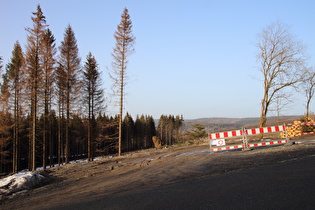 wenig weiter wieder freier Blick nach Norden