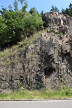 gesicherte Felsen im Okertal