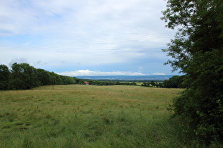 in der Abfahrt weiter unten, Blick auf Göttingen