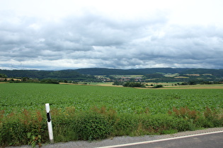 in der Abfahrt, Blick nach Osten ins Werratal …