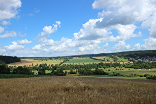 Anstieg zwischen Nieste und Kaufungen, Blick nach Norden …