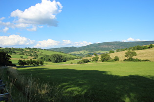 Abfahrt nach Laudenbach, Blick Richtung Laudenbach
