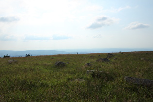 … Blick nach Westen auf Torfhaus …