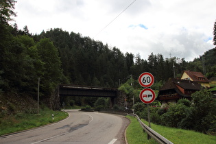 die Schwarzwaldbahn weiter talaufwärts