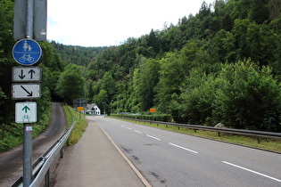 Nordrand von Triberg, Blick talaufwärts …