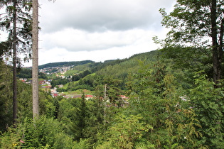 Blick über Triberg nach Nordwesten