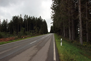 Blick zum Dach der Etappe westlich von Kaltenherberg …