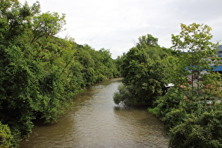 Blick über die Wutach flussaufwärts, …