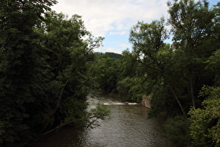 Blick über die Wutach flussabwärts …