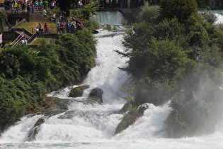 Zoom auf einen Teil des Rheinfalls