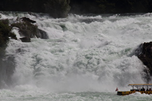 Zoom auf einen Teil des Rheinfalls