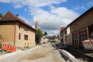 Ortsdurchfahrt Gailingen, Blick nach Osten