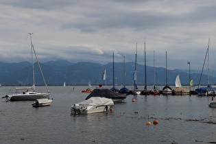 Zoom auf die Bregenzerwaldberge, weiter westlich