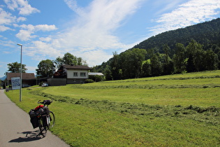 Sattelpunkt der Bregenzerwaldstraße in Alberschwende, …