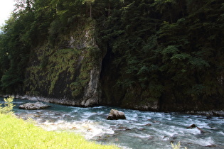 … und Blick auf die Bregenzer Ach flussabwärts