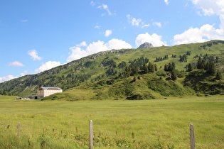 … Blick auf das Auenfelder Horn am Horizont, …