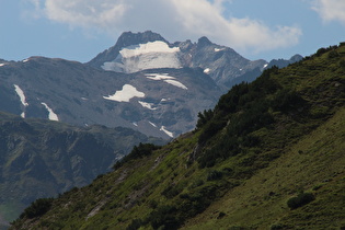 Zoom auf den Kaltenberg und den Kaltenberggletscher