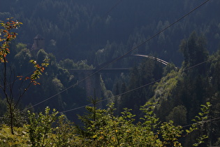 Zoom auf Schloss Wiesberg und Trisannabrücke