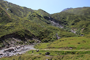 Blick auf Vermuntbach und Bieltalbach flussaufwärts