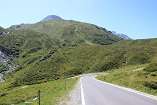 Blick von oben auf die unterste Kehre …