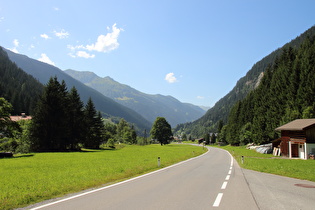 in Partenen, Blick talabwärts …