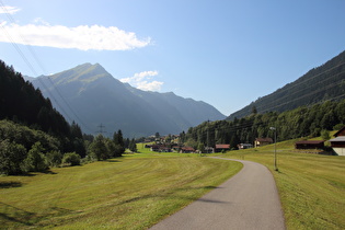 … und Blick talabwärts zur Gweilspitze