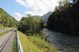 … und Blick flussaufwärts