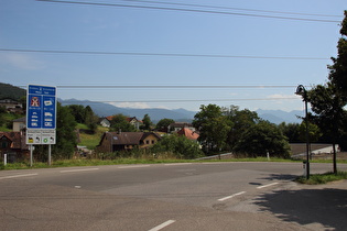 … schönes Wetter über Koblach in Österreich, …