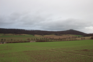 zwischen Arholsen und Lobach, Blick auf Burgberg und Everstein, …