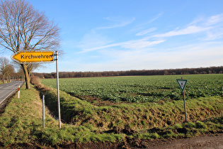 südlich von Kirchwehren, Blick zum Großen Holz