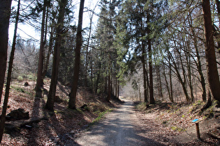 wenig weiter, Blick talaufwärts …