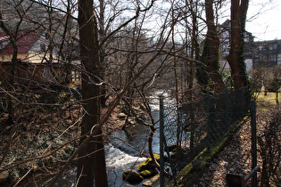 die Oker in Oker, Blick flussaufwärts …