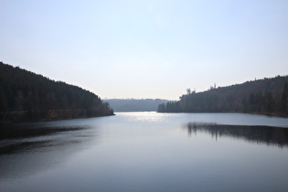 Okerstausee, Blick zur Weißwasserbrücke …