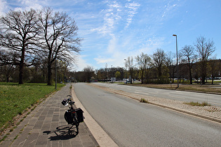 erster Sattelpunkt der Tour in Hildesheimer Wald, Blick nach Süden, …