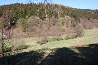 etwas weiter unten, Blick auf die Holzminde …