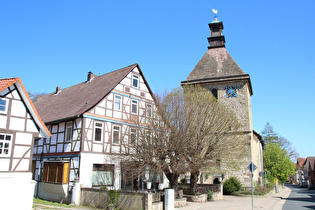 in Lauenstein, Blick bergab …